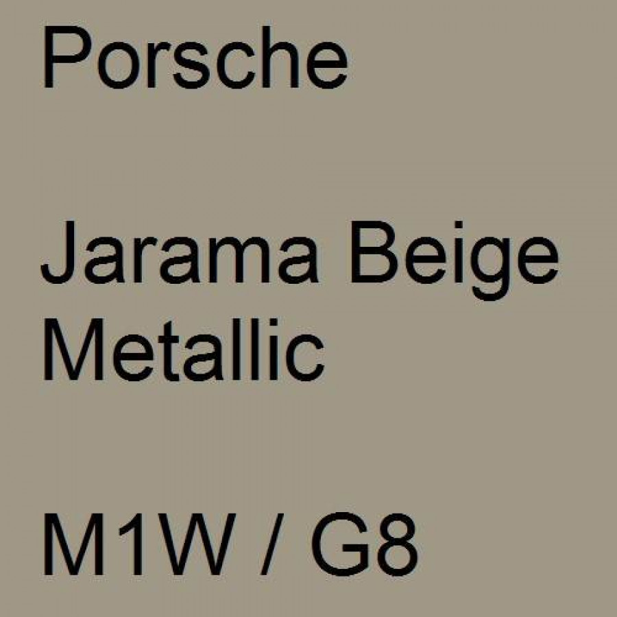 Porsche, Jarama Beige Metallic, M1W / G8.